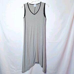 Sunday by Dress Barn striped vneck soft dress M